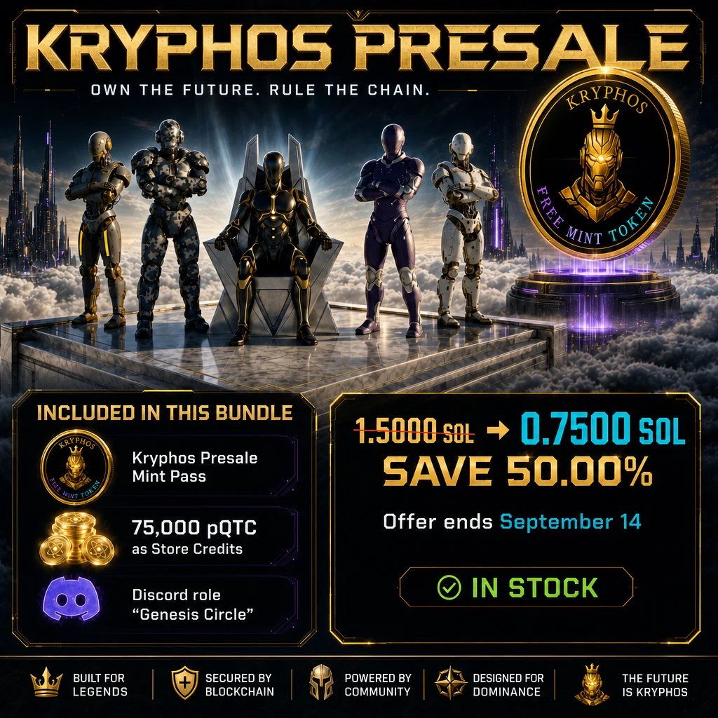 kryphos_city's tweet photo. ๐ฅ All promo packs are gone ๐ฅ
๐ฅ That was quick ๐ฅ
โ๏ธ Get your presale pack nowโ๏ธ
โก๏ธ Become Citizen now: https://t.co/y867cZzDer
#Solana #NFT #NFTCommunity #Cryptoy #NFTDrop #GM https://t.co/SymmPS9RzH