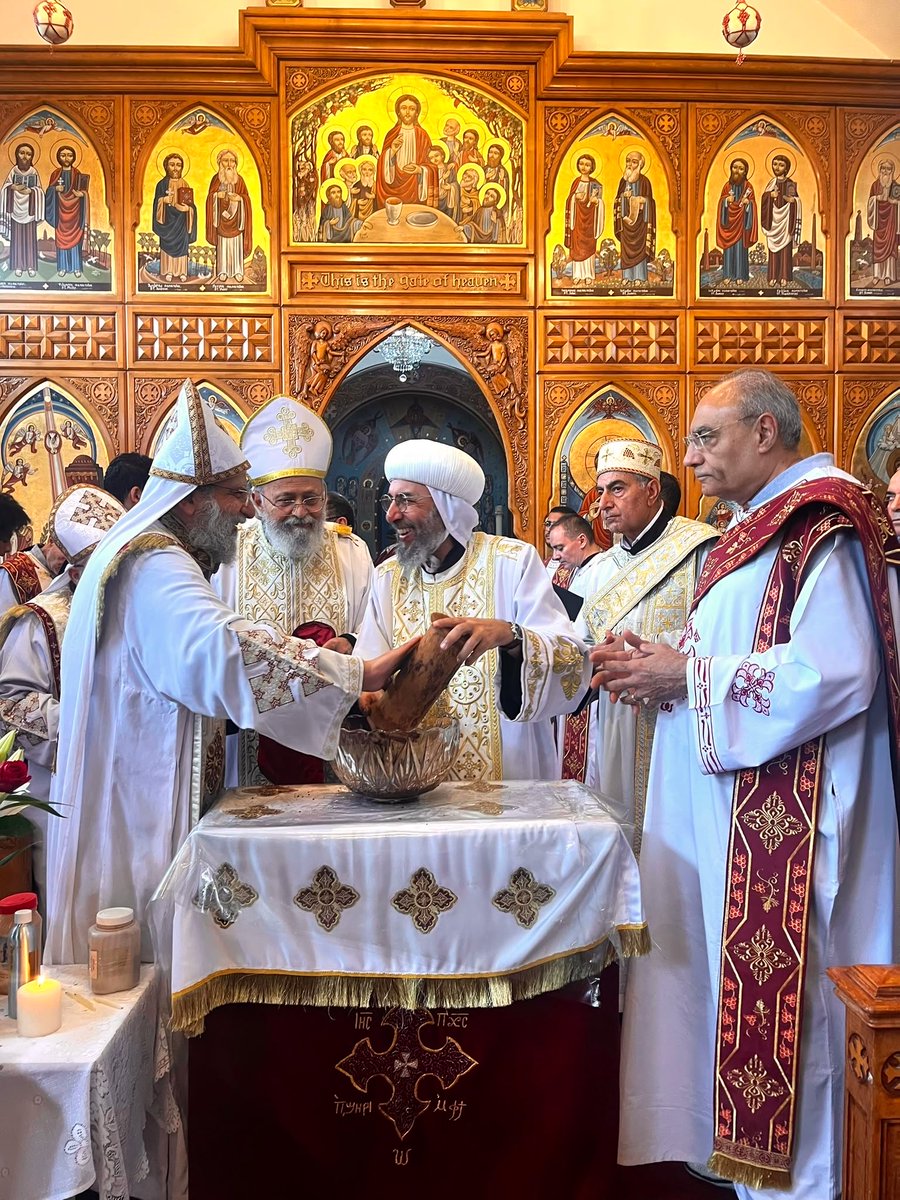 BishopAngaelos's tweet photo. A beautiful morning and early afternoon spent at @SMASSservices yesterday with a wonderful congregation, faithful clergy, an angelic choir, an uplifting Liturgy, the Veneration and Procession of the relics of the church, and a joyful time spent with the community during their annual Patronal Fete and celebration…and the obligatory barbecue and excessive sugar intake through irresistible desserts.

Two thousand years on, and the Church, at its core, is still very much the same in prayer, the Sacraments, learning, life and community: “And they continued steadfastly in the apostles’ doctrine and fellowship, in the breaking of bread, and in prayers.” Acts 2:42

Thank you all for a lovely day!