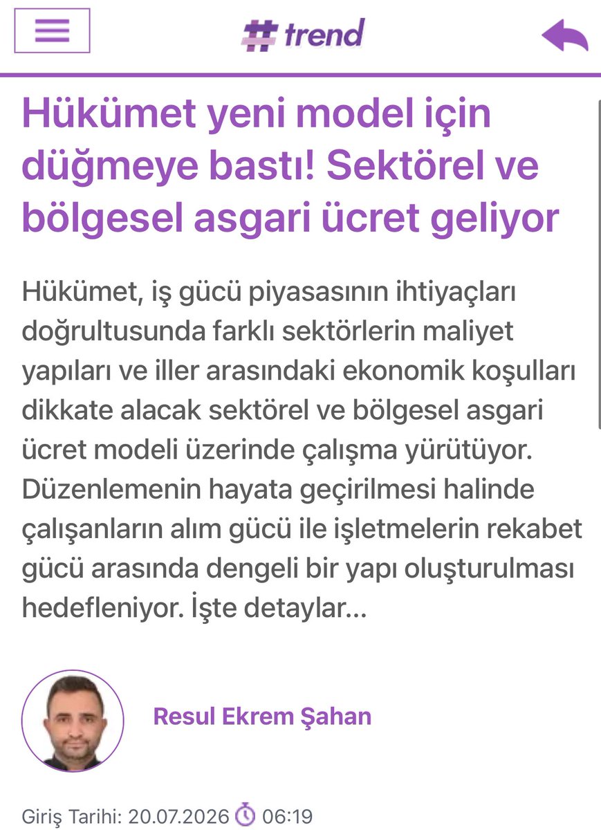 BORSAIZINDE's tweet photo. Sektörel ve bölgesel asgari ücret geliyor https://t.co/J2AJuNf90g