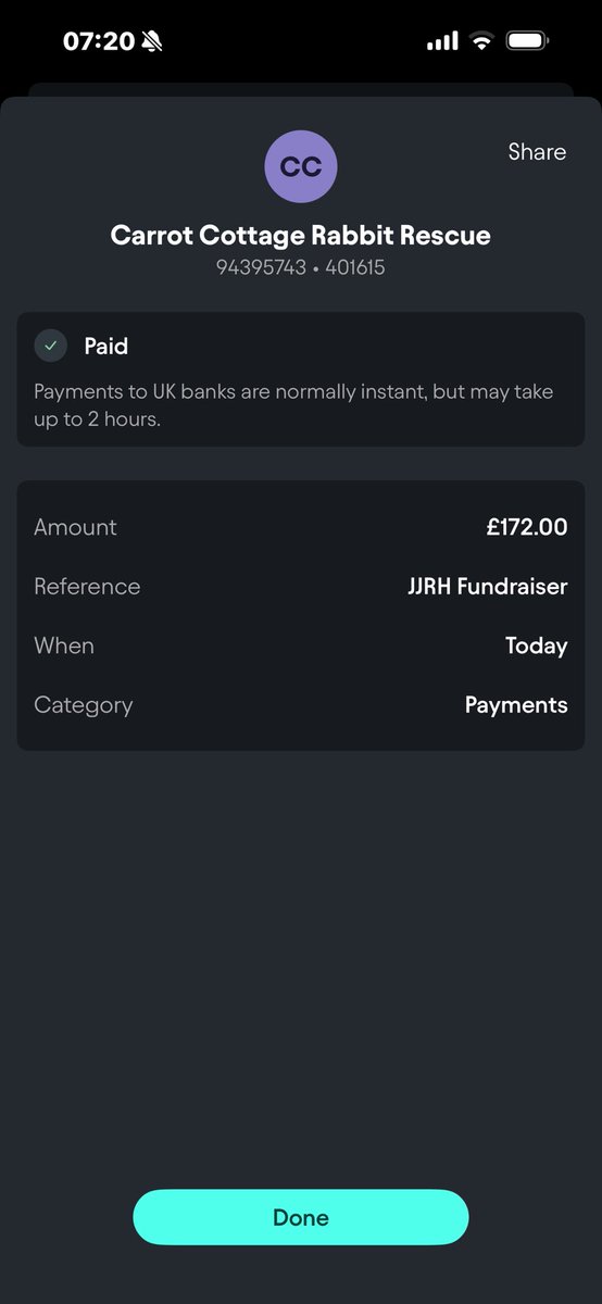 jjrabbithouse's tweet photo. We’ve now sent all £572 raised to @carrotcottagerr - shop payout is slow for card payments or payments received over weekends. We receive PayPal payments instantly 😀 Stay tuned for a new fundraiser coming soon 🐰 https://t.co/6tbatEBIFv