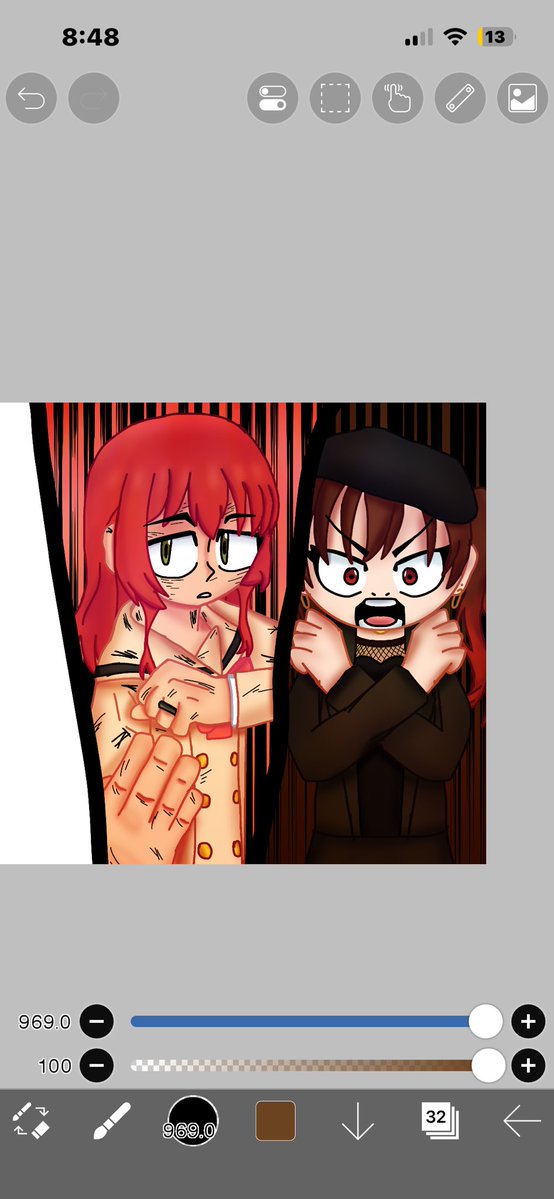 OrangeBoiTT's tweet photo. had a drawing idea but angles fcked me over cus i cant draw at an angle for crap so we never finished 💔 https://t.co/D6C0nHcLKW