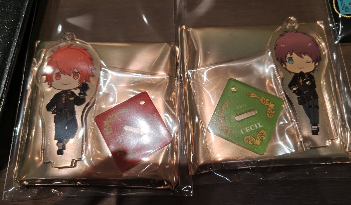 n_labo's tweet photo. 音也、レン、藍〆

【交換】うたプリ グラショ    Mystical Curiosities　アクキー ちびキャラ

〈譲〉
音也、セシル

〈求〉
蘭丸 もしくは定価

本日20日池袋で16時頃まで、後日都内、夏祭り会場でお取引可能です。

検索からでもお気軽にお声掛けください https://t.co/N2wf9TXWBf