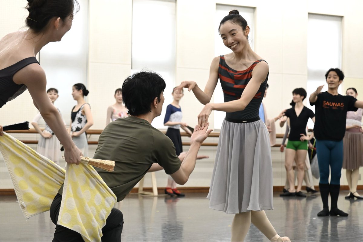 AsamiMakiBallet's tweet photo. 【Today's photos📸】
「ドン・キホーテ」リハーサルより

キトリ　高橋万由梨
バジル　濱田雄冴 https://t.co/w47ezSRB3K