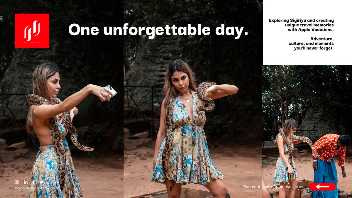 AppleVacationss's tweet photo. One unforgettable day. 🏛️🐍

Exploring Sigiriya and creating unique travel memories with Apple Vacations.

Adventure, culture, and moments you'll never forget.
https://t.co/Tid4Z6yrIp

#Sigiriya #SriLankaTravel https://t.co/XHmFfowyN7