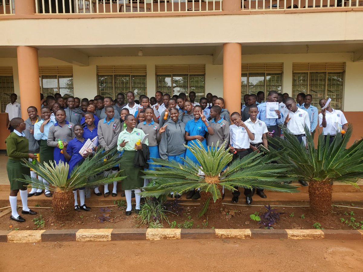 ASISTUganda's tweet photo. #IgniteAISkills Caravan in Full Gear at St. Kalemba Seed SS!
From exciting scenes and experiences at Namagabi SS, last week, we hit the road, and the energy is incredible! The IGNITE AI team @Asist, in partnership with @UNDPUganda, has covered serious ground to bring AI awareness to Uganda’s public schools. THREAD.. 1/10
