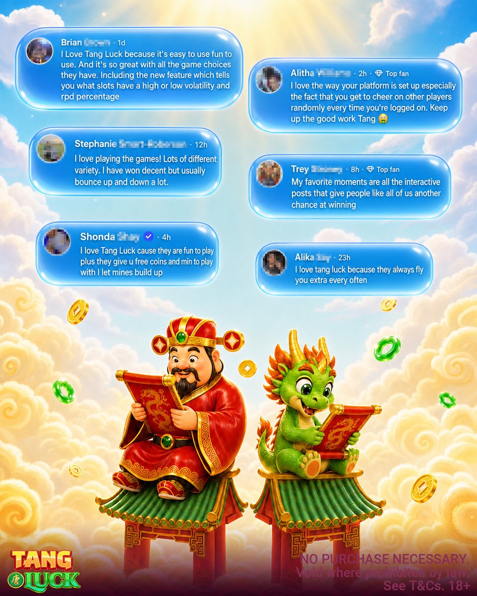 Tangluckgame's tweet photo. 🍀 We came to read a few comments...
...and somehow ended up reading hundreds. 😂💚
Thank you for all the kind words, funny stories, and positive vibes. You guys really know how to brighten our day.
Here are a few comments we couldn't help but share. ✨

#TangLuck #TangLuckCommunity #CommunitySpotlight #PlayerLove #LuckyCommunity #ThankYou