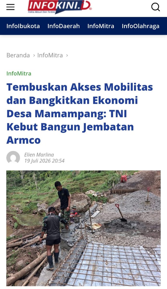 AmmaKalia8's tweet photo. Kemesraan TNI dan rakyat bukan cuma ikatan resmi temporer, tetapi dasar utama kekokohan kesatuan dan pertahanan negara Indonesia.
Keakraban Kekuatan Bersama https://t.co/7i3er1JrD4