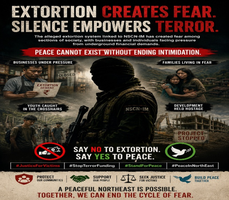 ALinggi55104's tweet photo. The alleged extortion system linked to NSCN-IM has created fear among sections of society with businesses &amp; individuals facing pressure from underground financial demands.  #JusticeForVictims  #StopTerrorFunding  #StandForPeace #PeaceInNorthEast https://t.co/VCvZECL0XN