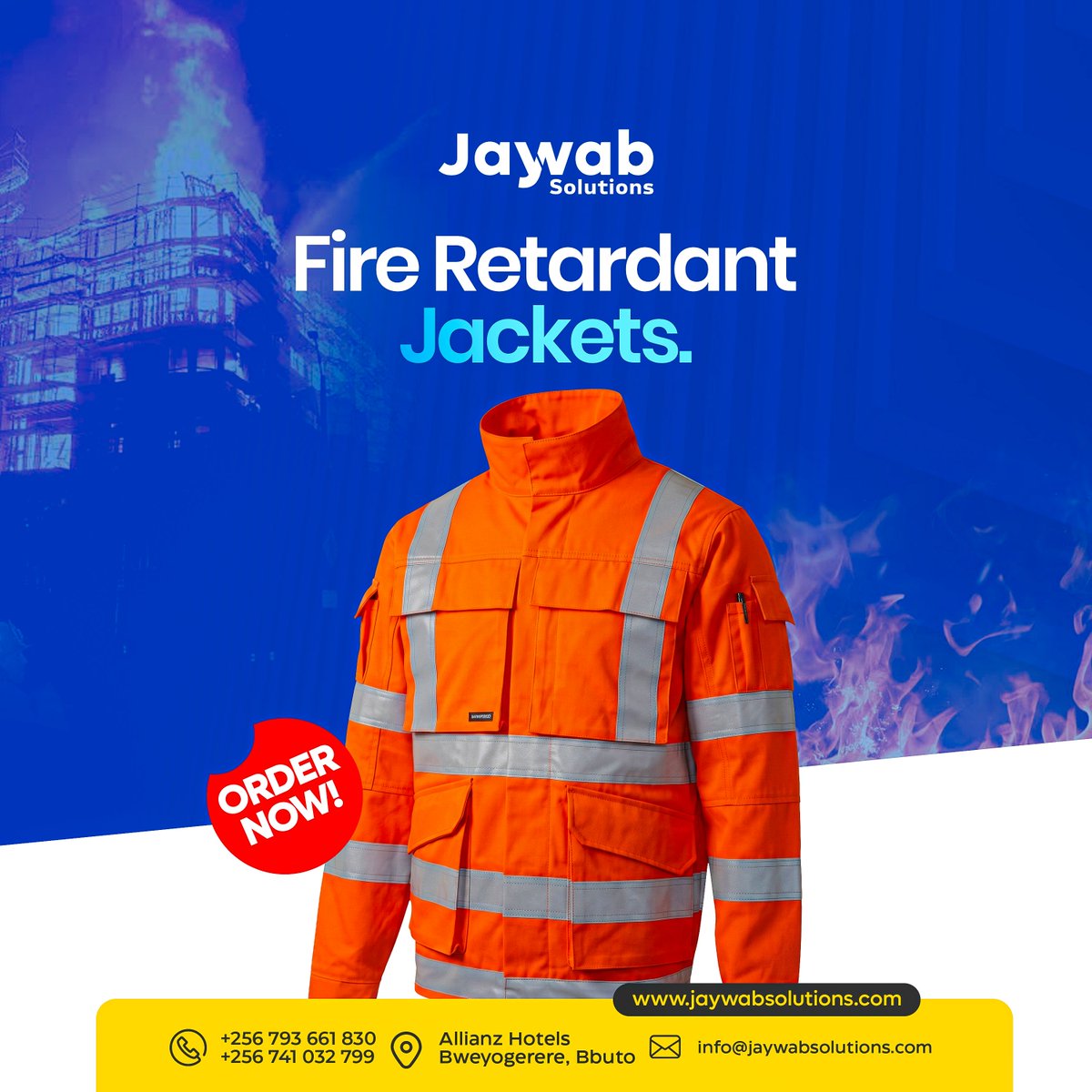 JaywabSolutions's tweet photo. 🔥 Stay Protected. Stay Productive.

When the job demands protection against heat and flame, choose certified Fire Retardant Jackets from Jaywab Solutions.

✅ Flame-resistant protection
✅ High-visibility reflective tape
✅ Durable industrial quality
✅ Ideal for Oil &amp; Gas https://t.co/GtKa9IHvOl