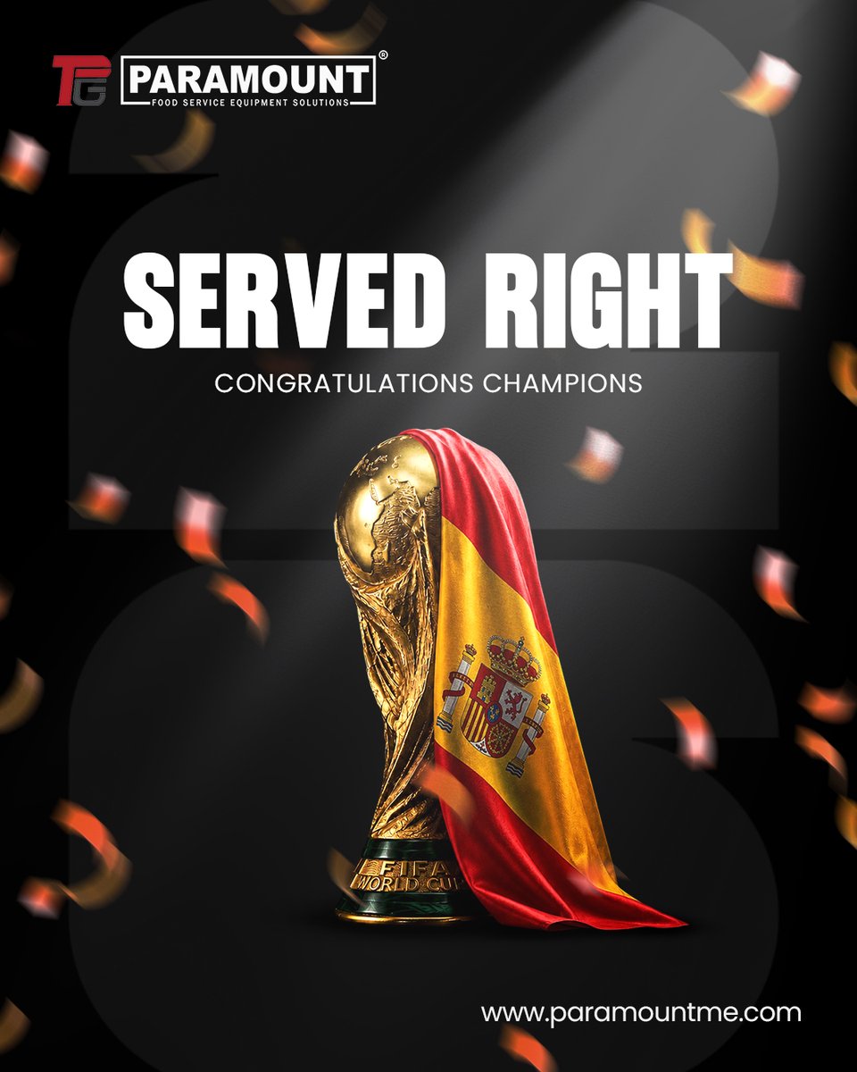 ParamountFSE's tweet photo. Celebrating a recipe for success.

#FIFAWorldCup2026 #spain #WorldCup2026 https://t.co/c1TOnI9yfR