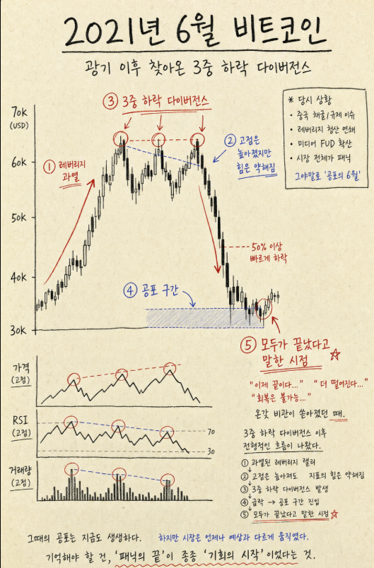 lunatic_130613's tweet photo. 26년 반도체 코스피 는 21년 6월 비트코인과 매우 매우 닮았음.

광기적인 레버리지 상승부터 3중 하락 다이버젼스 후에 폭락까지.

모두가 이때 비트코인은 끝났다고 했지만… https://t.co/60bjI7jGeo