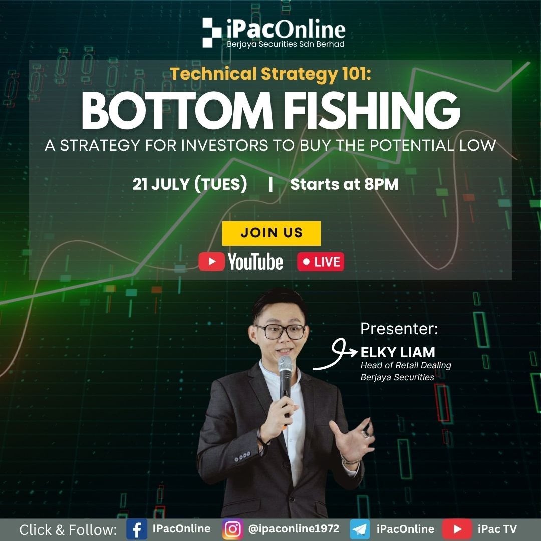 friszkri's tweet photo. [🔔Last Day to Register]Catch the rebound,not the falling knife🔪

In this webinar, Elky(Head of Retail Dealing,Berjaya Securities) will share practical insights on Bottom Fishing,a technical strategy designed to help investors identify potential lows and better-timed entries. https://t.co/YkrhIk9gCM