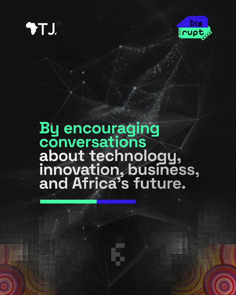 disrupttechexpo's tweet photo. The people building Africa’s future need better access to opportunities, partnerships, visibility, and meaningful connections.
That’s the future we’re building.
#disrupttechexpo #expo https://t.co/b2Cc9f8hri