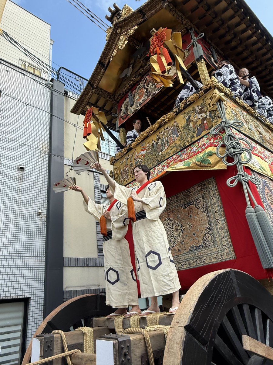 travelkyoto6's tweet photo. 祇園祭　後祭。

北観音山　曳き初め。 https://t.co/rmeUe6qtMJ