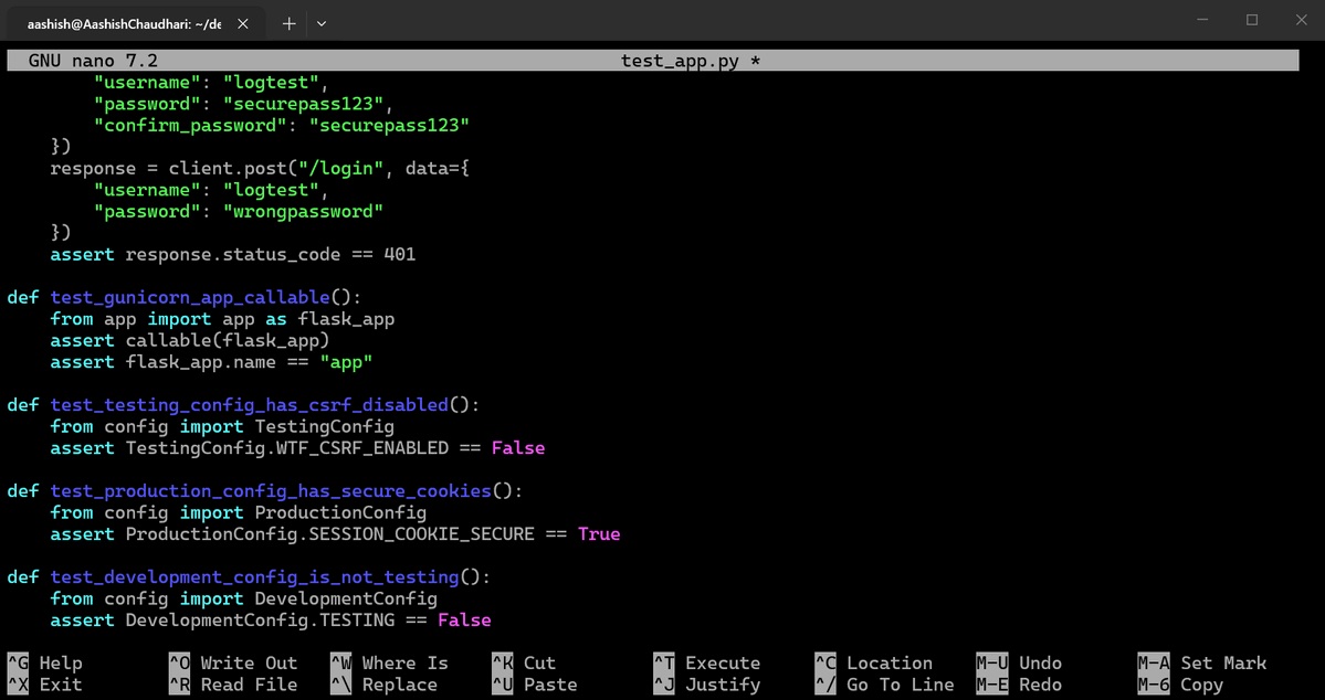 aashishhq's tweet photo. #LSPPDay50 — Added environment-based config today! Dev, prod and test each have different security settings. One env variable controls the whole app @lftechnology #60DaysOfLearning2026 #LearningWithLeapfrog https://t.co/u2Nr45mKey