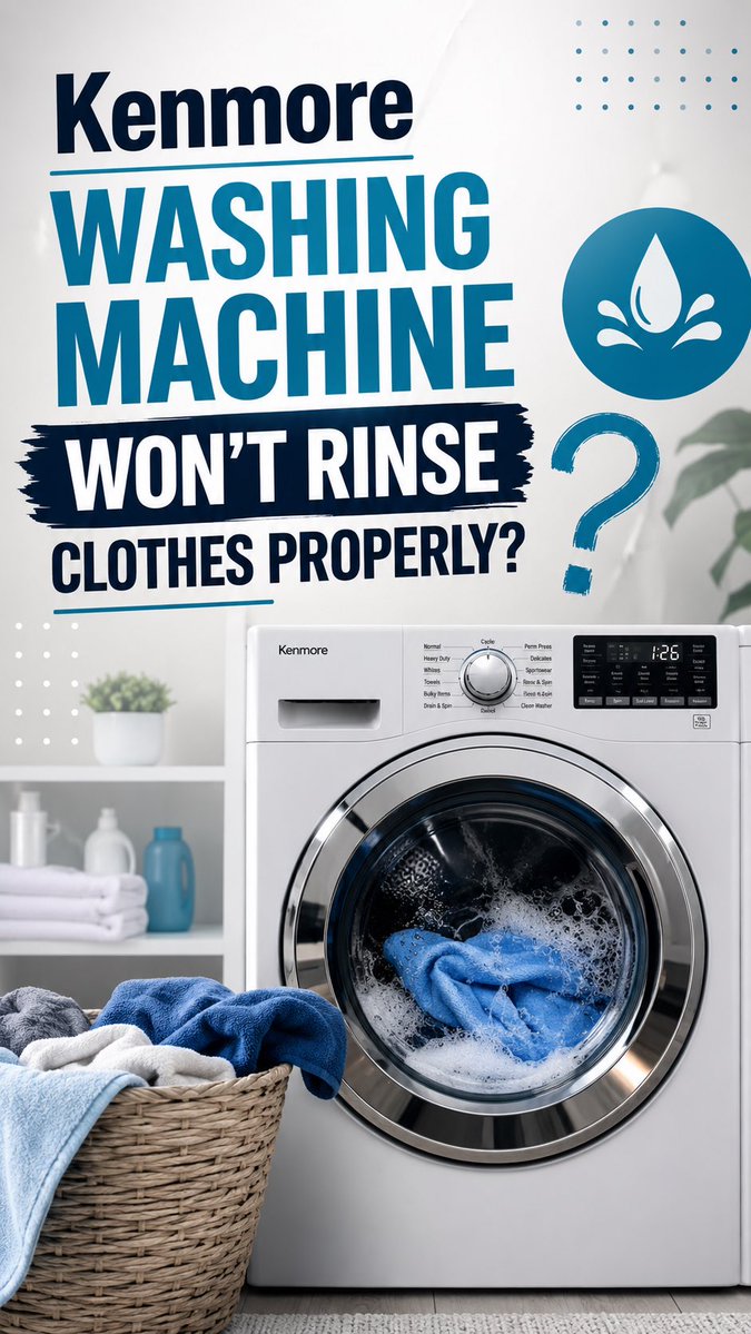 servicenter_sd's tweet photo. Kenmore Washing Machine Won’t Rinse Clothes Properly?
Leftover detergent after every cycle could mean a faulty water inlet valve, pressure sensor, clogged inlet screen, or drainage problem. Don't let a small issue become a costly repair. https://t.co/NtwuTiXRz7