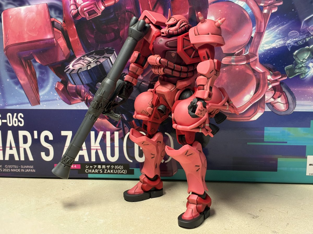 matsums06's tweet photo. GQ版、シャアザク完成^_^
バーニア内部とスミ入れのみ
#ガンプラ https://t.co/GksCAEPyLF