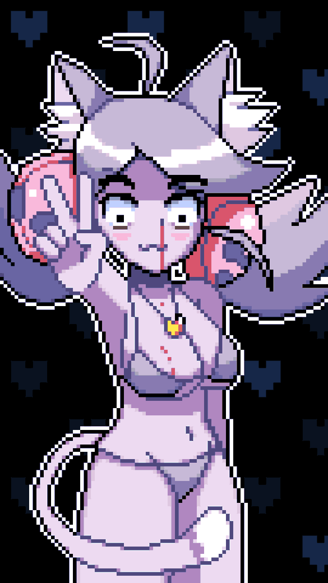 LVictorex's tweet photo. Summer Pink Ghost version) ✌️📷

#deltarune #deltarunechapter5 
#pixelart #deltarunefanart https://t.co/vCIM8Ev1mQ