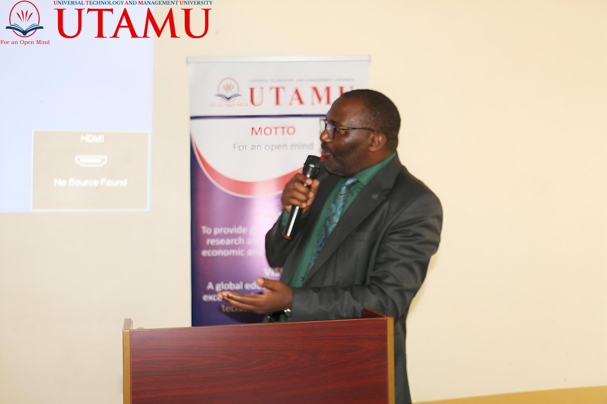 ICTM_UTAMU's tweet photo. UTAMU University Council Chairperson Mr. Narcis Tumushabe Rwangoga thanked the UTAMU community for giving a platform to researchers in the country and urged them to focus on challenging issues that revolutionalize the global economy.
#Research #ICTM2025Proceedings #IJOTMSeries https://t.co/yl0PoIymVc