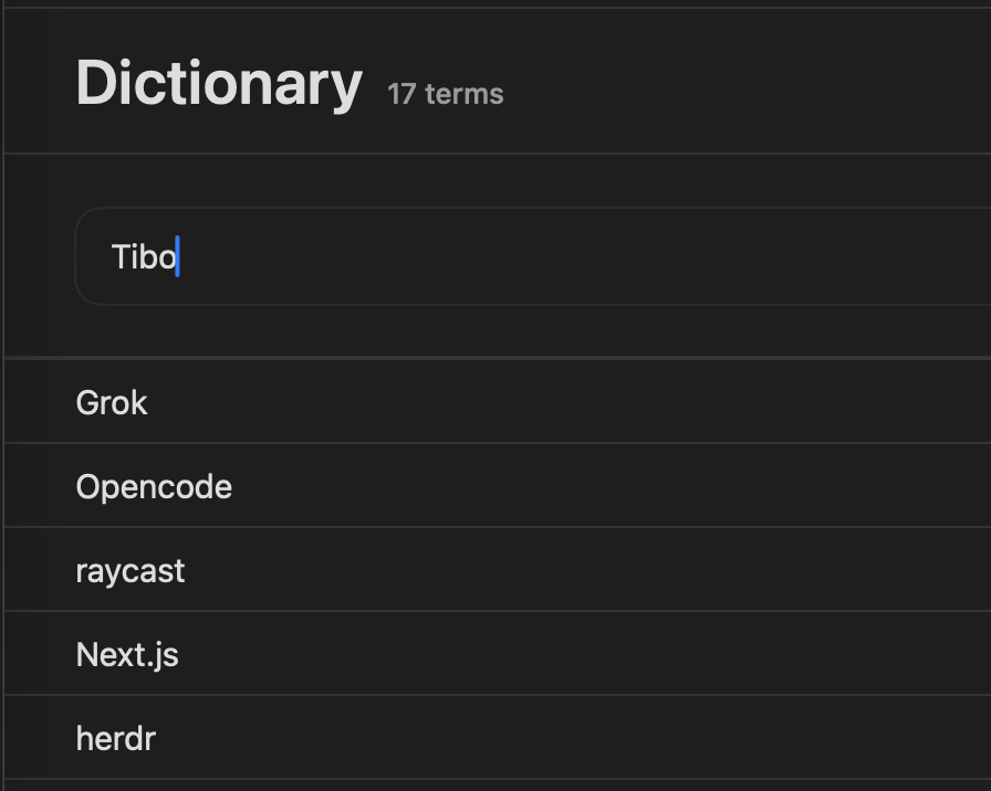 SZ_Sirui's tweet photo. Tibo is so important now. He is part of my flow keyboard's dictionary https://t.co/rqMih7xzUF