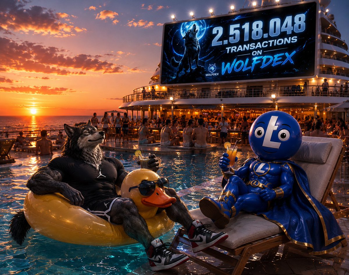 wolfdexlitvm's tweet photo. 🍹🐺 **2,518,048 TRANSACTIONS REACHED!**

Look around—this isn't a dream. This is WOLFDEX celebrating a milestone on the @LitecoinVM Testnet!

Pool parties, beautiful sunsets, and numbers proving we’re unstoppable.

Huge respect and thanks to the LITVM community!

Time to kick back for a moment... then we go even harder.

**WOLFDEX — Where Wolves Celebrate Victory.** 🔥🌊

#LitVM #LiteForge #Testnet #LiteCoin