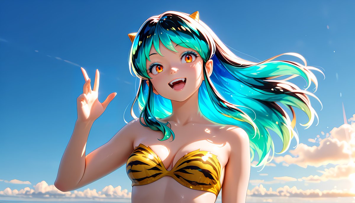 海水浴場：壁紙用(16:9) #ラムちゃん #うる星やつら 応援中！ SFW