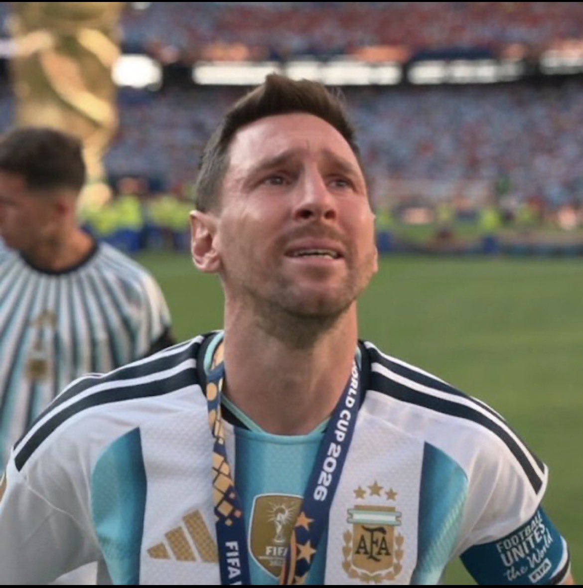eternal_baldnes's tweet photo. Messi might have Lost the Final today but he Lost something more greater,The world’s respect his legacy will be remembered for favoritism,Scandals,Cheating and Thuggery. 

THE DAYS OF A THIEF ARE NUMBERED. https://t.co/iJsQz1cyP9