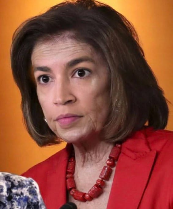 grumpyoldmn65's tweet photo. @Socialist_Wins AOC is morphing into Nancy Pelosi plain as daylight on a Crisp October College Football Saturday. You have to meet a few NY Bitches to realize you can't Trust many of them. #AOCs https://t.co/w6q6bAeazz
