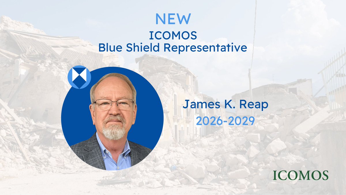 ICOMOS's tweet photo. 📢New Representative on the Blue Shield Board! 

➡James K. Reap will be succeeding Michał Wosiński, whom ICOMOS warmly thanks for the considerable time and energy he devoted to this position for the last three years.

Professor Reap currently serves as VP of ICOMOS-USA and has held leadership roles in ICOMOS serving as President of ICLAFI and as an officer of the ICOMOS Scientific Council. He has more than 4 decades of experience in historic preservation and cultural heritage law and has published works addressing legal frameworks, conflict and sustainability in heritage conservation.
James K. Reap is an attorney and professor emeritus of @UGACED

More information about ICOMOS and @BlueShield_Int : https://t.co/qLMqlJXzQV