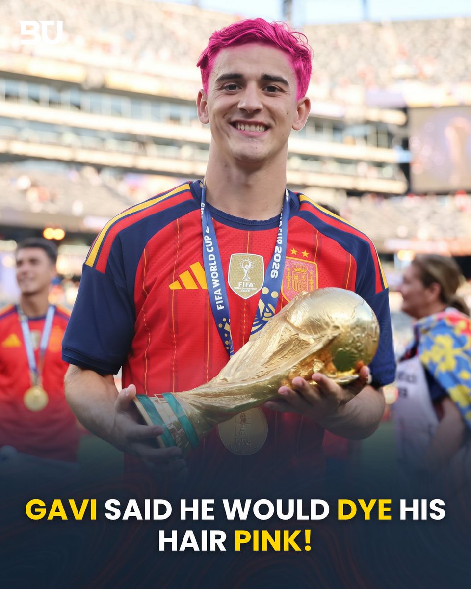 BarcaUniversal's tweet photo. 🚨 EVERY PROMISE BARÇA PLAYERS MADE BEFORE THE WORLD CUP!

Lamine Yamal said he would keep his moustache and beard for 3 weeks!

Pedri said he would dye his hair blonde!

Gavi said he would dye his hair pink!

Ferran said he would shave his hair bald! https://t.co/OKqBTTdT9H