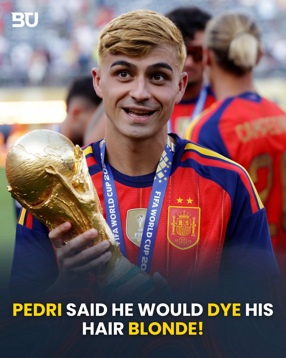 BarcaUniversal's tweet photo. 🚨 EVERY PROMISE BARÇA PLAYERS MADE BEFORE THE WORLD CUP!

Lamine Yamal said he would keep his moustache and beard for 3 weeks!

Pedri said he would dye his hair blonde!

Gavi said he would dye his hair pink!

Ferran said he would shave his hair bald! https://t.co/OKqBTTdT9H