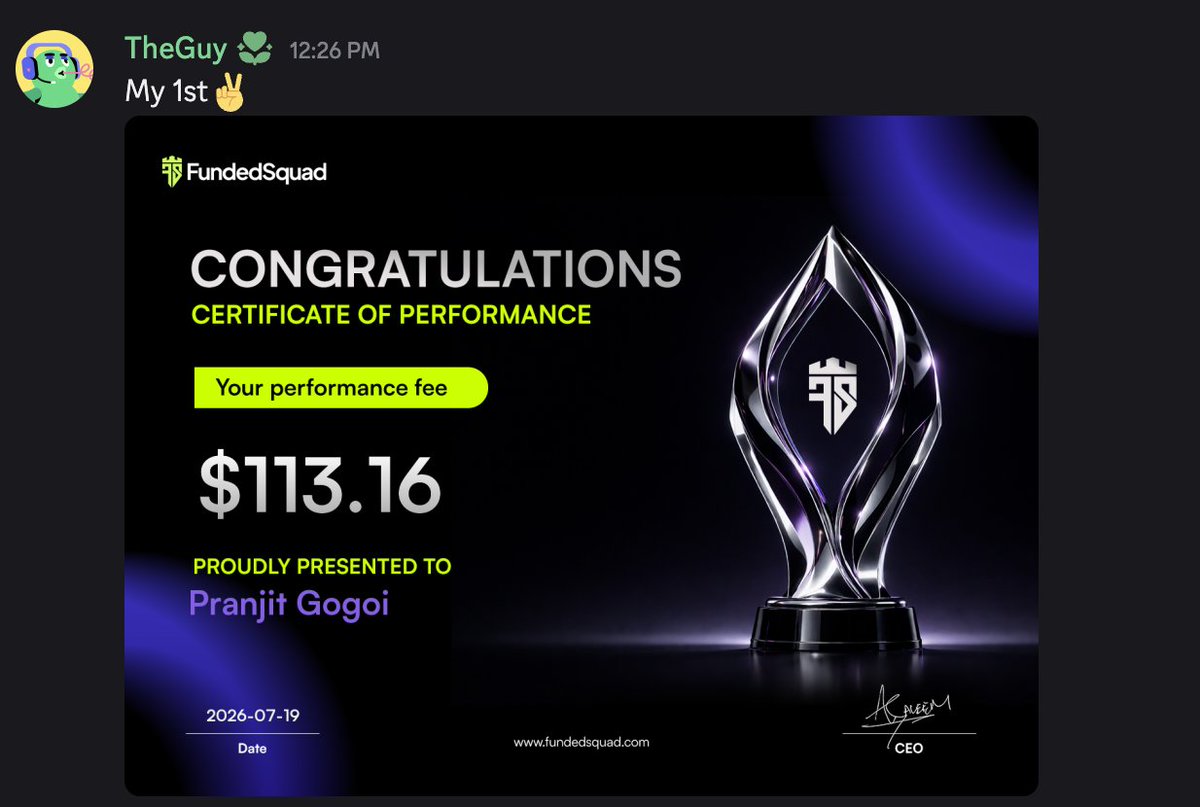fundedsquad's tweet photo. Hard work, patience, and discipline always pay off. Congratulations on another successful payout! 🎉 https://t.co/Gei1p0UpjO