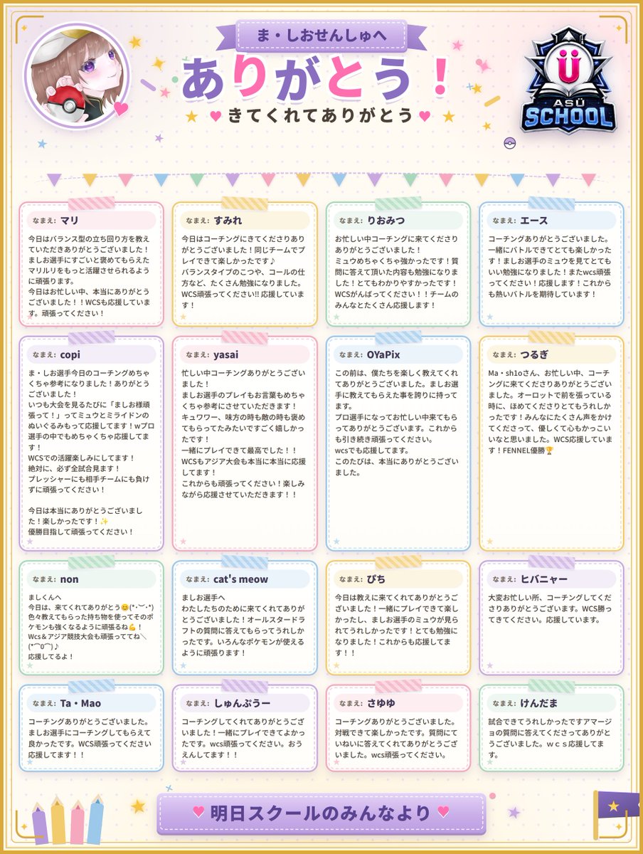 Asu_school's tweet photo. FENNEL所属のま・しお選手に、明日スクールのコーチング企画へお越しいただきました！

子ども達と一緒に試合をして頂いたり、アドバイスや質問への回答まで丁寧にご対応いただき、本当にありがとうございました。

皆にとって楽しく学べる貴重な時間になりました✨

今後のご活躍も、応援しています！ https://t.co/wRGqV7Z3M6