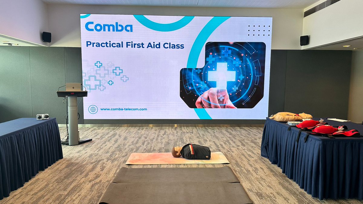 Comba_Telecom's tweet photo. Tech skills matter, but life skills matter more. 💡

Global #safety efforts in action! Our HK team mastered CPR &amp; AED skills, building safety readiness for daily life, field ops &amp; resilient delivery.

♻️ #Comba #ESG Report 2025: https://t.co/N9pyrdTF5f https://t.co/PVaXKMtlut