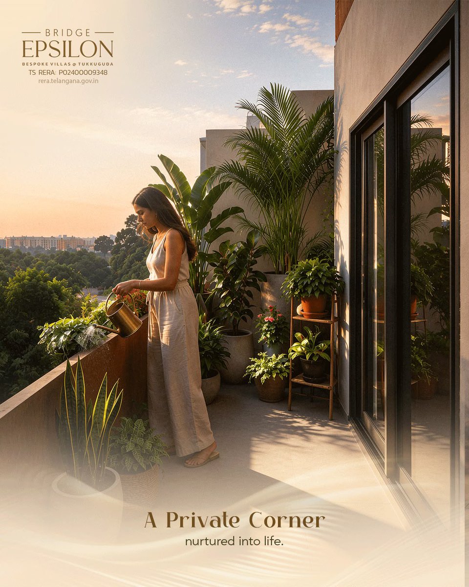 BridgeGrpIndia's tweet photo. Nature isn’t an addition to life, it’s the foundation of well-being. 🌿

Experience nature-inspired luxury living at Bridge Epsilon, Tukkuguda.
🏡 128 East-Facing Villas | 4 &amp; 5 BHK | 310–595 Sq. Yds.

📞 +91 8875556789

#BridgeEpsilon #LuxuryVillas #HyderabadHomes https://t.co/T8MQE7NaES