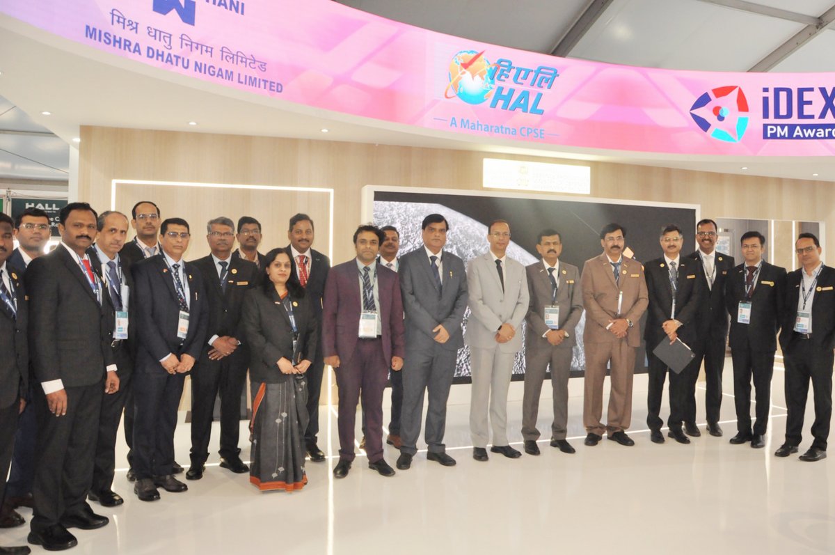 HALHQBLR's tweet photo. Deputy High Commissioner Shri Kartik Pande inaugurated the India Pavilion at the Farnborough International Airshow 2026 in the presence of Shri Ravi K, CMD, HAL today. @DefProdnIndia @SpokespersonMoD @FIAFarnborough #FIA2026 #Aerospace @IndiainUK https://t.co/MeQtAFYMRG