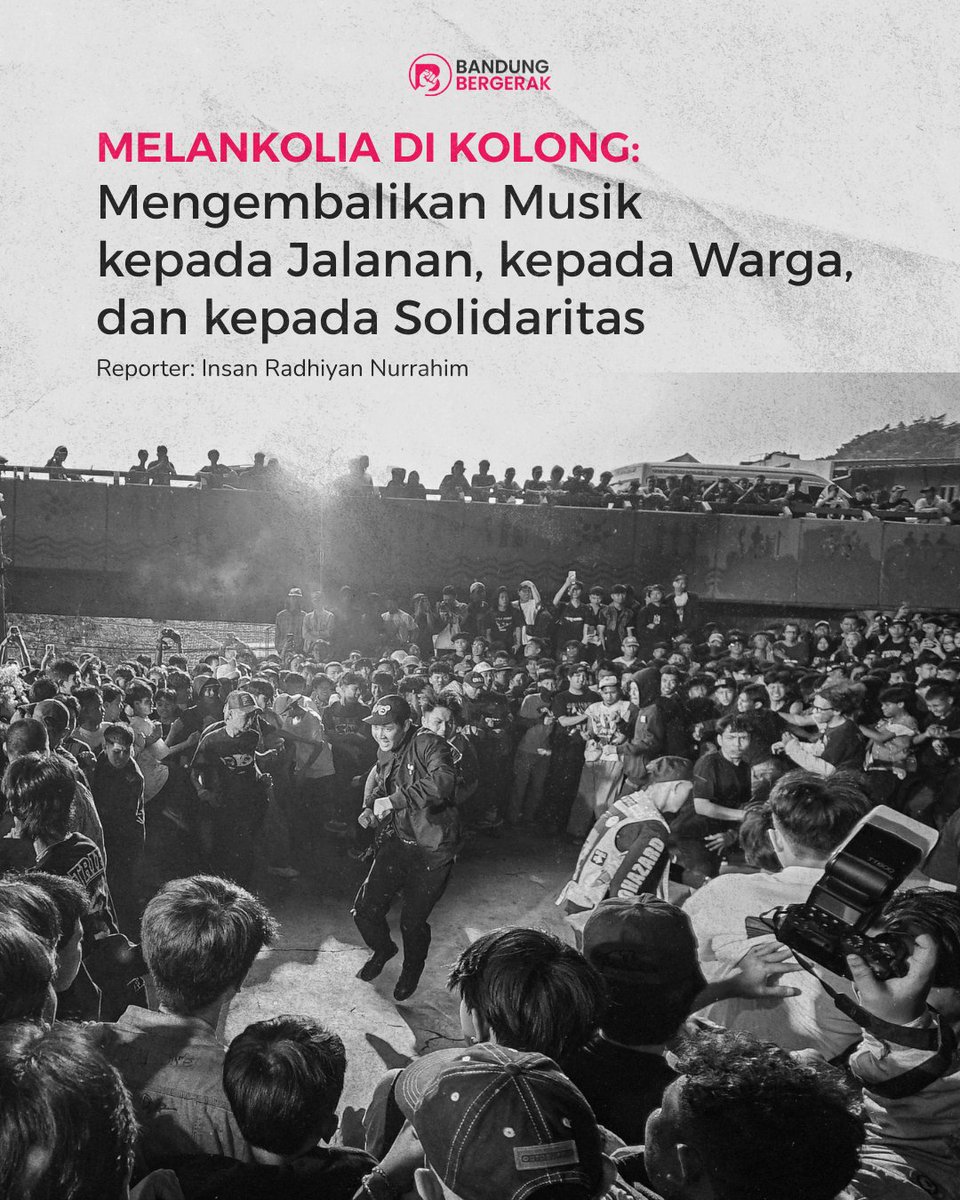 BdgBergerakID's tweet photo. Pekan lalu, showcase album terbaru Dongker bertajuk Melankolia Radikal mengubah Kolong Skatepark di bawah Jalan Layang Pasupati menjadi ruang pertemuan ribuan orang. 

https://t.co/8MEJF1YBOw https://t.co/01sWL9Ejqx