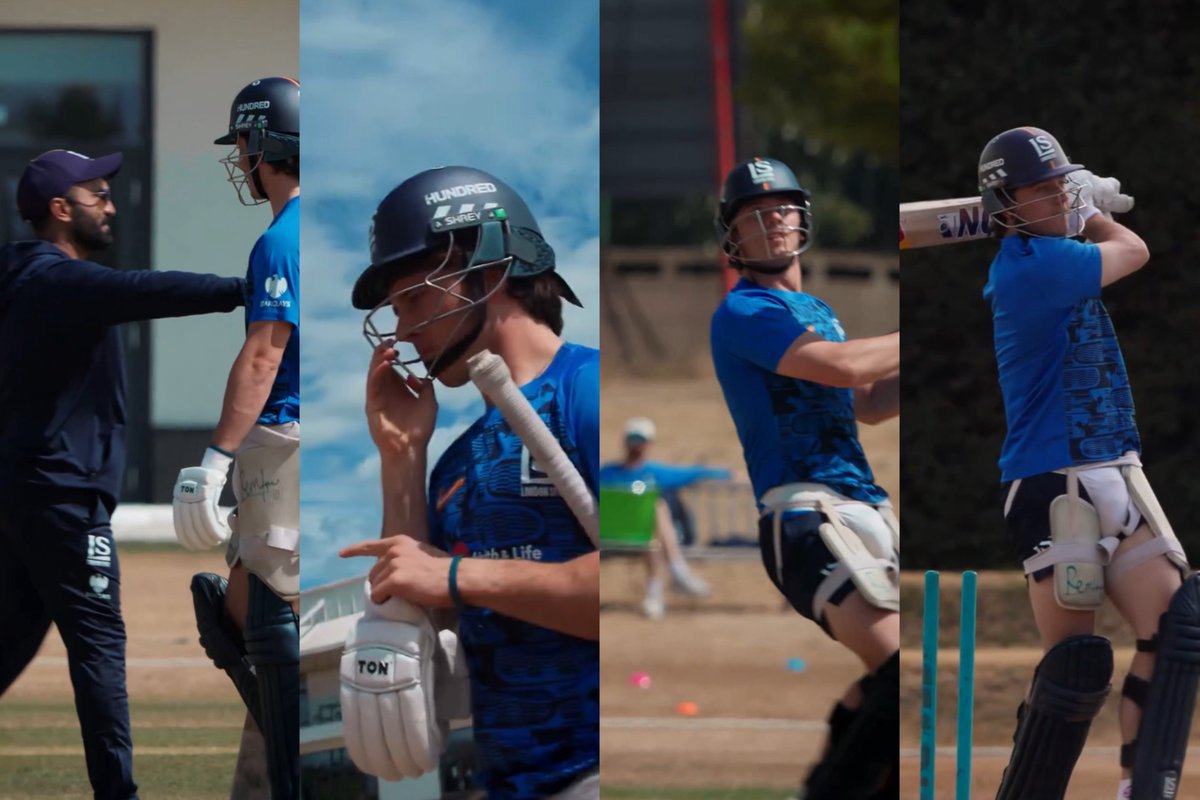 pratyush_no7's tweet photo. Brevis working on his game with DK ahead of the Hundred. 🔥 https://t.co/wh5Fs6llcm
