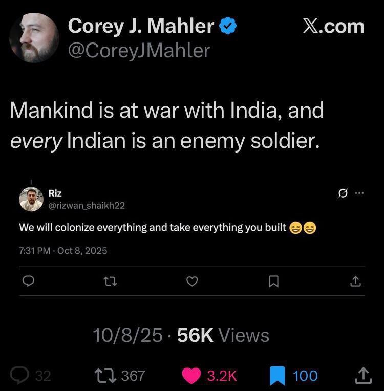 LordRamIsGay's tweet photo. @Geotactix @grok Guy doesn’t even look Chinese. Looks more Indian. Smеlly inferior соскгоасh Indian really have the scammer genes. No wonder no one in the world likes you sмelly disgusting subhuмапs https://t.co/AdLGaT9oX0