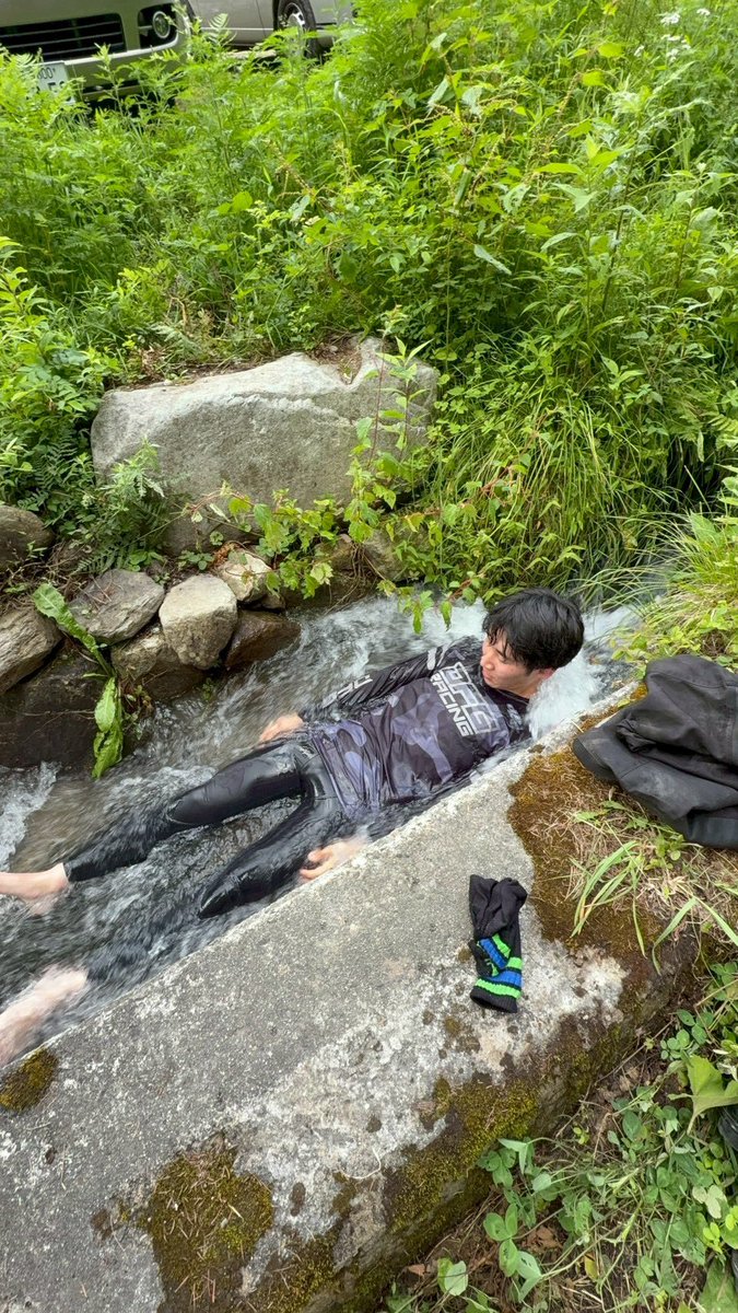 Issei050622's tweet photo. #キャンオフ 
初めてのEDたのしかったです
誘ってくださった皆さんありがとうございました！
（次は絶対にセル付きのバイクで走ります。オフ初心者とキックの組み合わせは即死） https://t.co/e3qgOkoX9y