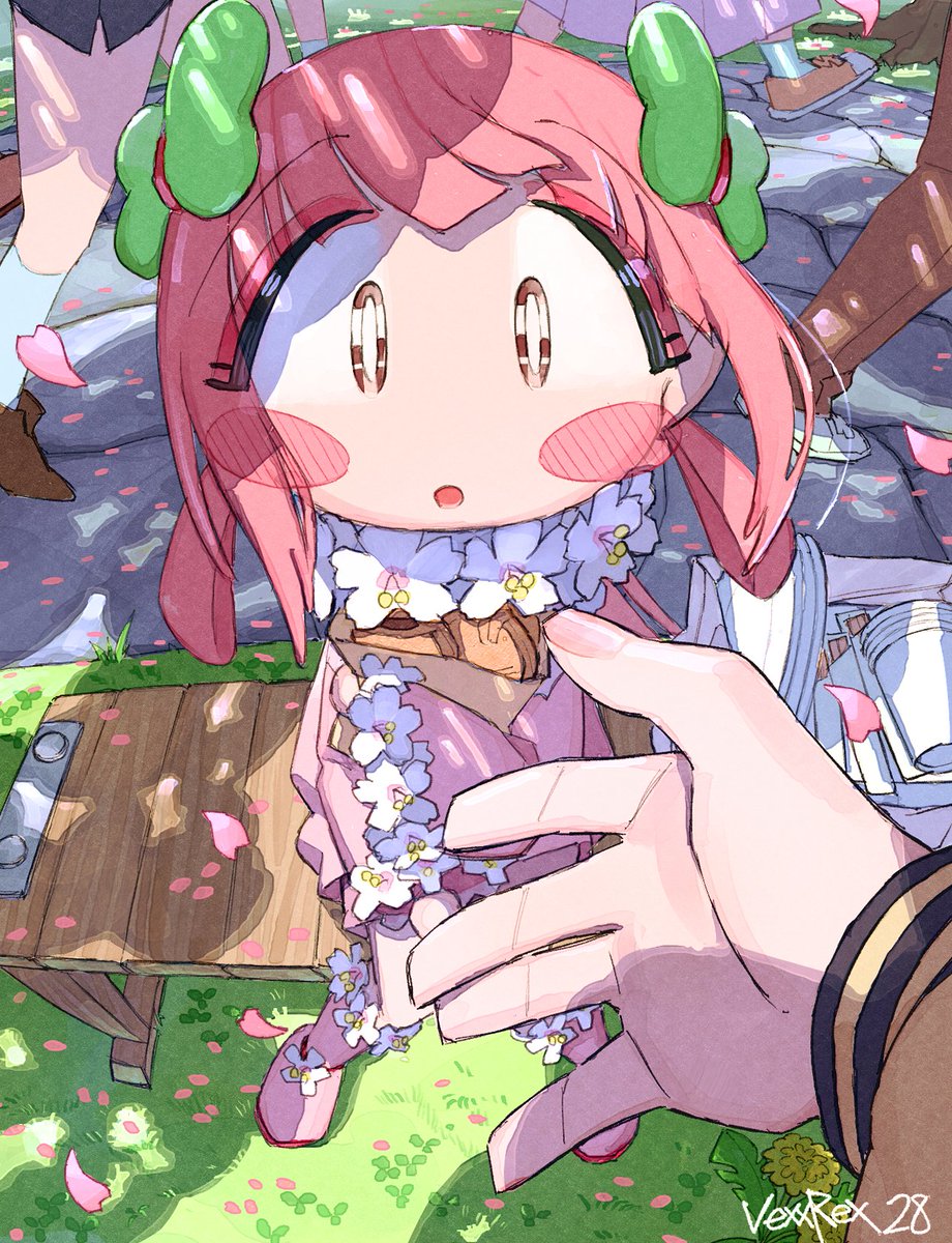 VexxRex's tweet photo. 「お花見しませんか？」🌸 https://t.co/s9tCLUEG1l