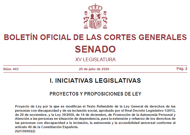 Imserso's tweet photo. 🏛️ El proyecto de ley de reforma de las leyes de #dependencia y #discapacidad continúa su tramitación en el @Senadoesp.
ℹ️ https://t.co/DuMYFdHWAw https://t.co/ZA0qLWLz5F