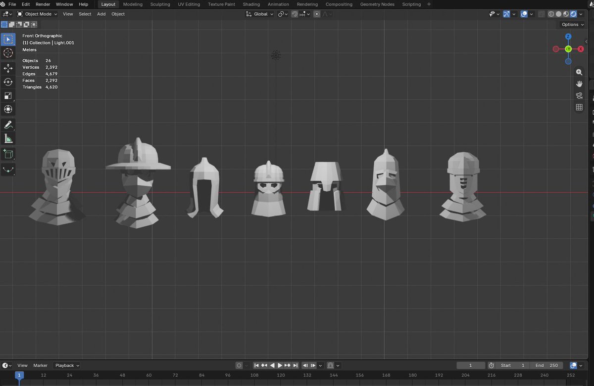 tripisov's tweet photo. Dump de como paso el sketch a modelos low Poly en #blender https://t.co/MiUgqryvSL