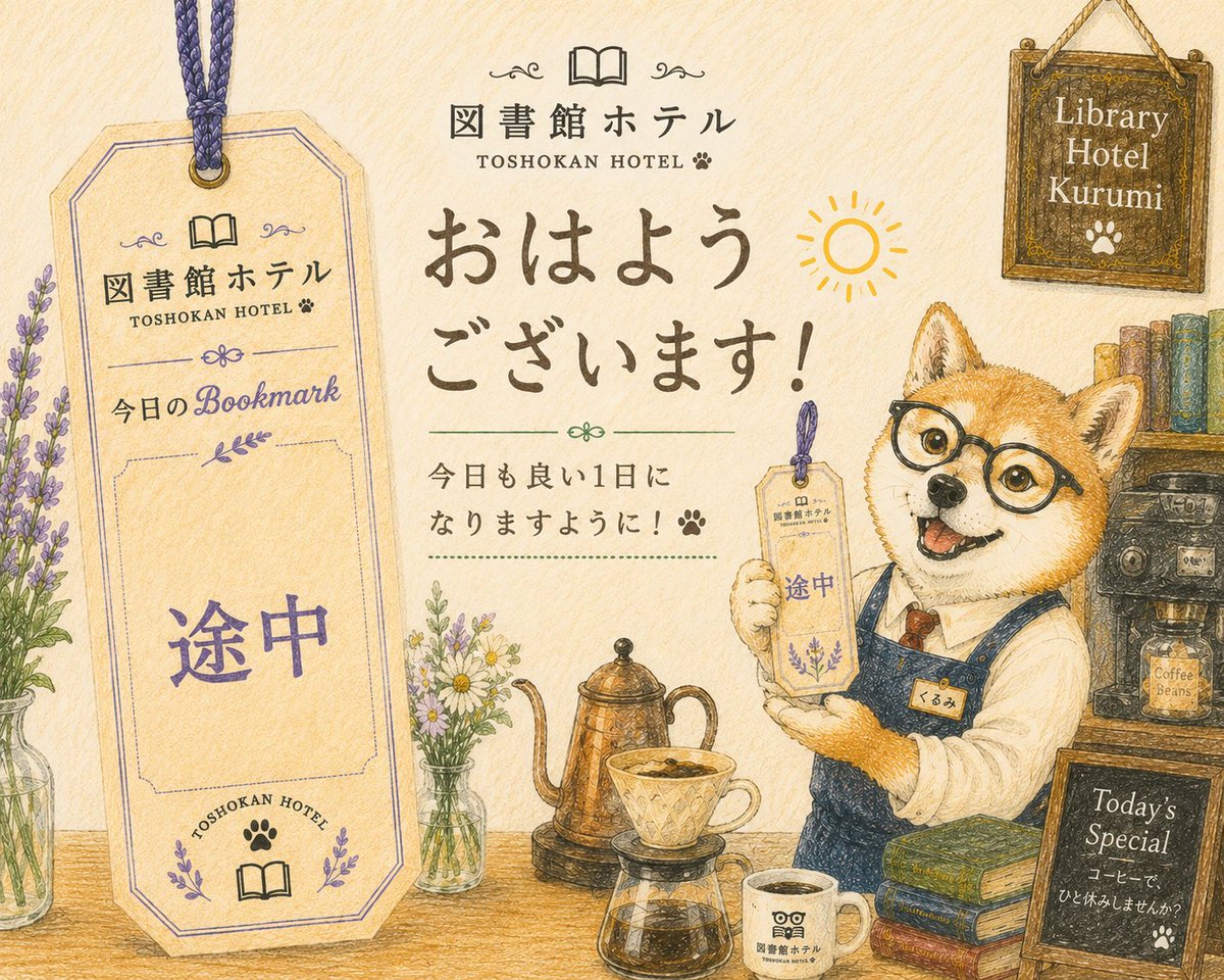 さき|北海道の図書館ホテル📘 tweet media