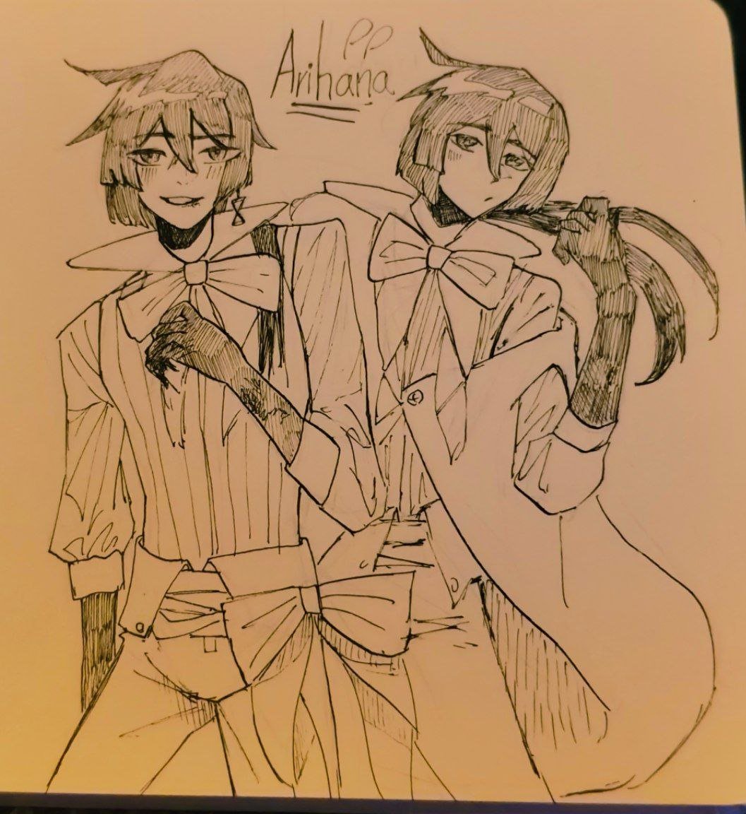 Arihana_UWU's tweet photo. Я рисовала его почти год назад... 

#vanitasnocarte #vnc https://t.co/r6IsgzE3ZS
