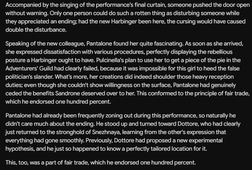 yoqilem's tweet photo. the circlet's description -- dedicated to pantalone. his backstory is expanded upon here, heavy spoilers. https://t.co/3GDyXfuDsP