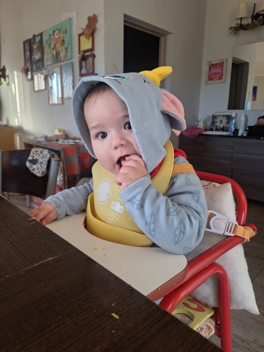 Yekatw's tweet photo. Dumbo con babero para cambiar el mood https://t.co/3hNsis8Pro