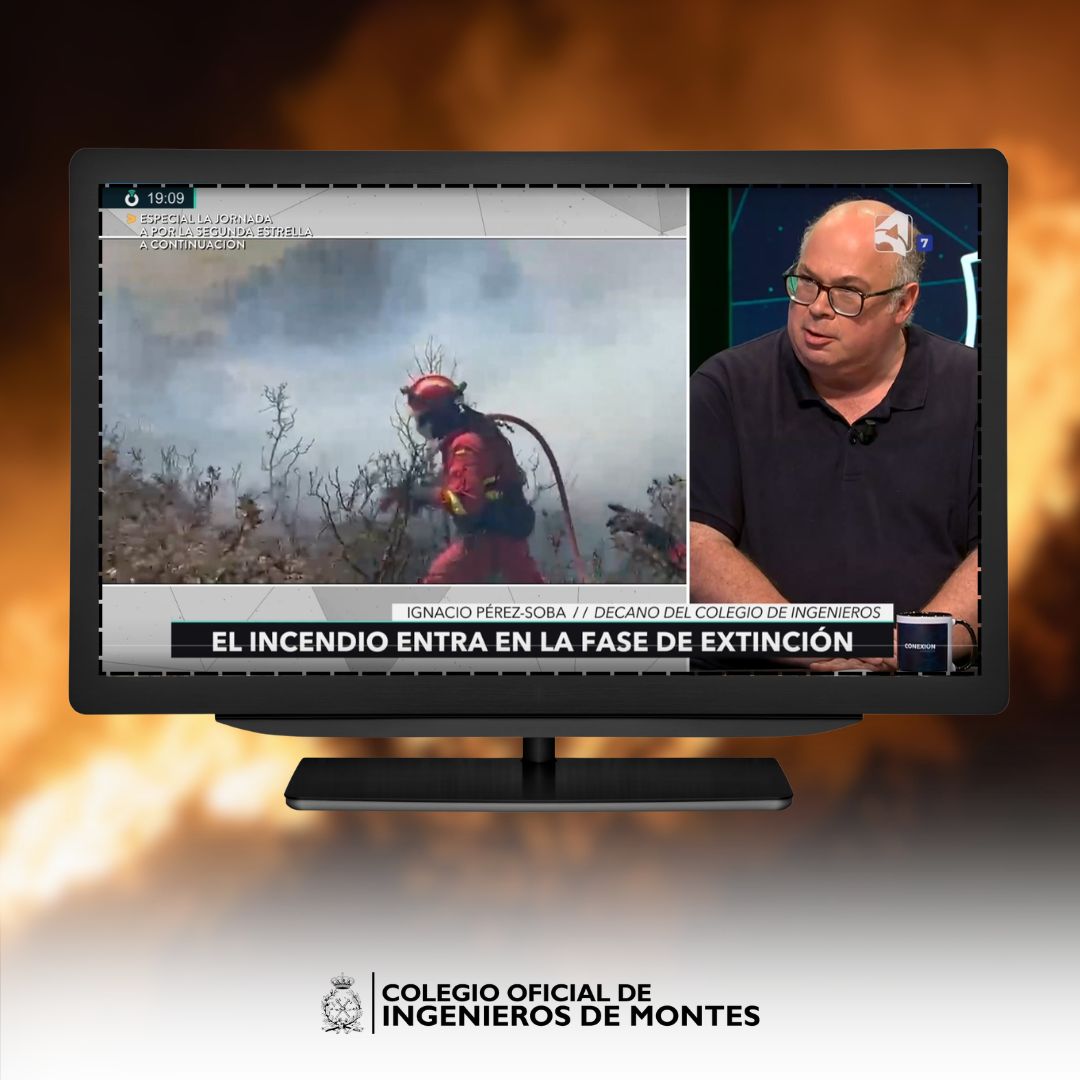 ingdemontes's tweet photo. 📺 Compartimos la intervención de Ignacio Pérez Soba, decano del #COIM en Aragón, en el programa @ConexionATV de @aragontv, donde analiza el incendio activo de Orés, durante la emisión del pasado domingo, 19 de julio.

📹 Ver vídeo 👇🏻

#incendios #verano2026 #Orés https://t.co/BsC6RqTMdD