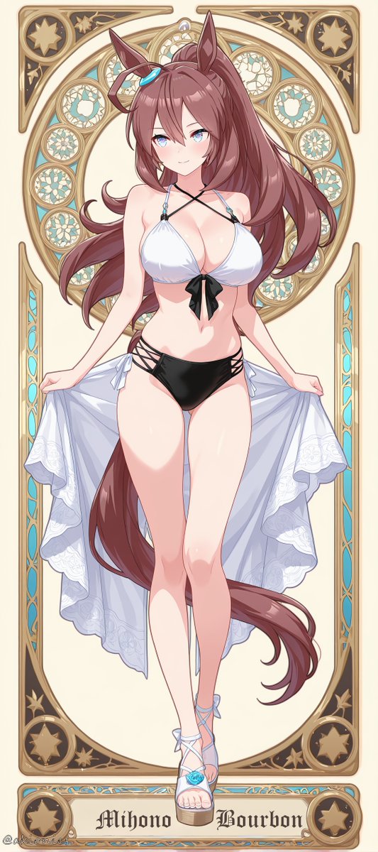 AKIONICS's tweet photo. 梅雨明け⛱️&amp;猛暑日🥵なので、
今日の水着👙はふたり!!ブルボンとラモーヌ https://t.co/hbCrBrIh8Y
