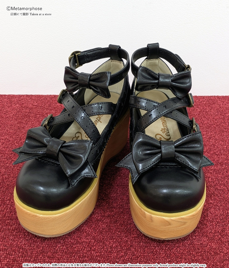 🌈好評発売中🌈／ 🎀木底風リボンシューズ ￥19,580(税込) color：オフ